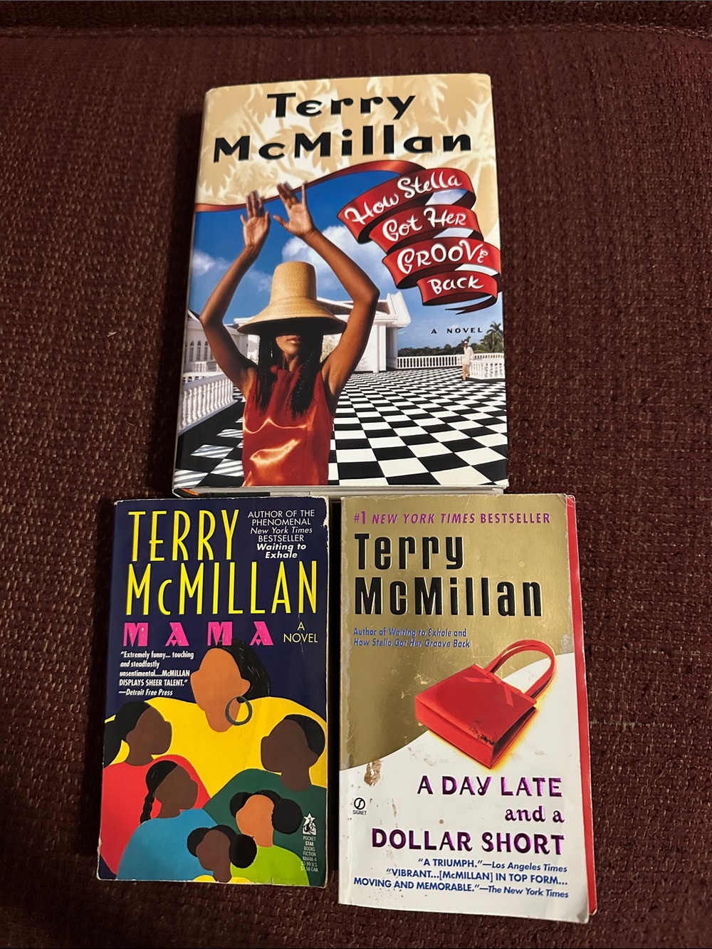 Vintage-Terry McMillan 3 classic editions. HOW STELLA GOT HER GROOVE BACK